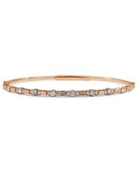 Sabrina Designs - 14k Rose Gold 0.76 Ct. Tw. Diamond Flexible Bangle Bracelet - Lyst