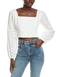 Z Supply - Bria Eyelet Top - Lyst