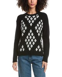 3.1 Phillip Lim - Argyle Jacquard Relaxed Pullover - Lyst