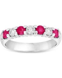 Diana M. Jewels - Fine Jewelry 14k 0.78 Ct. Tw. Diamond & Ruby Ring - Lyst