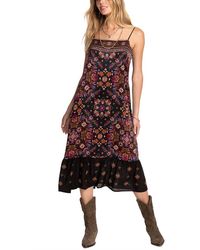 Johnny Was - Brandi Silk-Blend Dress - Lyst