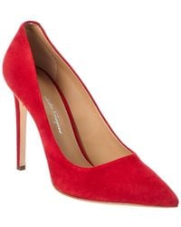 Ferragamo - Ilary Suede Pump - Lyst