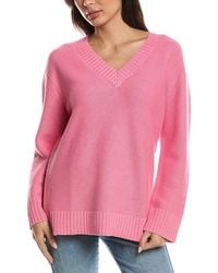 Forte - Gathered V-Neck Sweater - Lyst