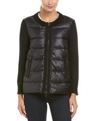 moncler cardigan - maglione textured down moncler cardigan - maglione textured down