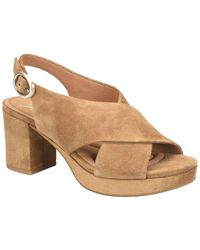 Söfft - Lyric Suede Heeled Sandal - Lyst