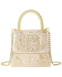 Tiffany & Fred Paris - Embossed Mini Leather Satchel - Lyst