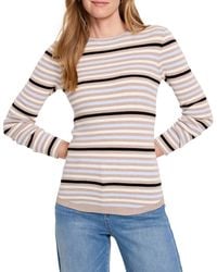 NIC+ZOE - Striped Ribbed Sweater T-Shirt - Lyst