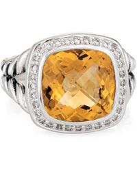 David Yurman - Albion 0.22 Ct. Tw. Diamond & Citrine Ring (Authentic Pre- Owned) - Lyst