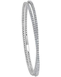 Sabrina Designs - 14k 3.35 Ct. Tw. Diamond Flexible Bangle Bracelet - Lyst