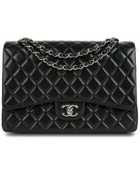 Chanel - Lambskin Leather Classic Small Double Flap Ghw Bag (Authentic Pre-Owned) - Lyst