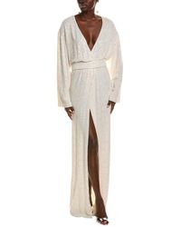 Michael Kors - Collection Sequin Embellished Wrap Gown - Lyst