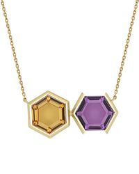 Bony Levy - 14K Color 14K 7.99 Ct. Tw. 2 Amethyst Pendant Necklace - Lyst