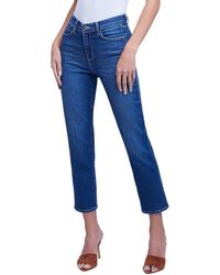L'Agence - Alexia High-rise Crop Cigarette Jean - Lyst