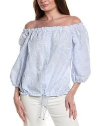 tyler boe - Jacky Linen-Blend Top - Lyst