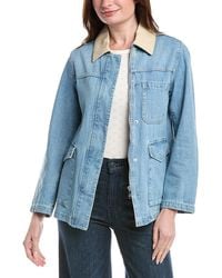 Sam Edelman - Washed Denim Jacket - Lyst