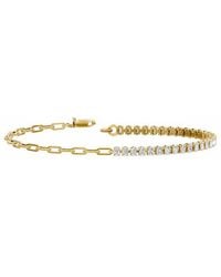 Lab Grown Diamonds - 14K 1.55 Ct. Tw. Lab-Grown Diamond Bracelet - Lyst