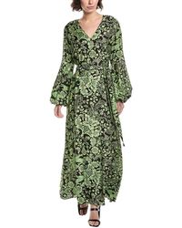 Diane von Furstenberg - Sal Silk-Blend Maxi Dress - Lyst