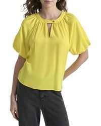 DKNY - Bubble Sleeve Top - Lyst