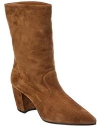 Prada - 65 Suede Bootie - Lyst