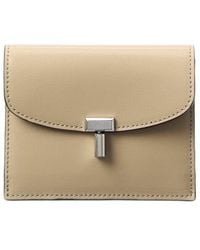 TOTEME - T-Lock Fold-Over Small Leather Card Case - Lyst