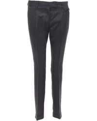 Prada - Wool Pinstripe Pleated Pant, Size It (Authentic Pre-Loved) - Lyst