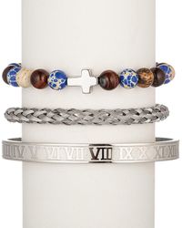 Eye Candy LA - Titanium Agate Ernest Set Bracelet - Lyst