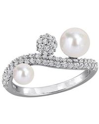 Rina Limor - 0.67 Ct. Tw. Gemstone & 4.5-6.5Mm Pearl Ring - Lyst