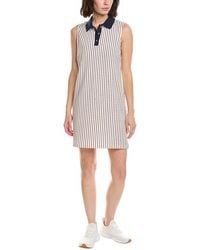 Stella Parker - Edie Contrast Collar Polo Shirtdress - Lyst