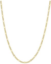 Italian Gold - 14K Figaro Chain Necklace - Lyst