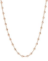 HAWLEY ST - 14K Rose Bead Necklace - Lyst