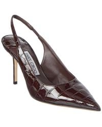 Jimmy Choo - Love 85 Croc-Embossed Leather Slingback Pump - Lyst
