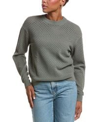 Autumn Cashmere - Relaxed Fit Micro Mesh Crewneck Sweater - Lyst