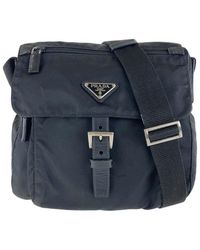 Prada - Tessuto Triangle Logo Crossbody (Authentic Pre-Loved) - Lyst