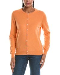 N.Peal Cashmere - Olivia Round Neck 100% Cashmere Cardigan - Lyst