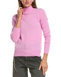 InCashmere - Basic Mock Neck 100% Cashmere Sweater - Lyst
