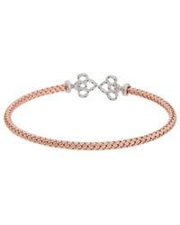 Meshmerise - 18K Over 0.20 Ct. Tw. Diamond Mesh Bangle Bracelet - Lyst