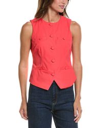 Cece - Split Hem Vest - Lyst
