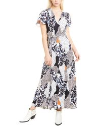 French Connection French Connection Halter Maxi Dress in Navy (Blue) - Lyst