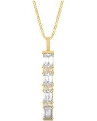 Amairah - 14K Rose 3.00 Ct. Tw. Lab-Grown Diamond Pendant Necklace - Lyst