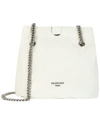 Balenciaga - Crush Small Leather Tote - Lyst