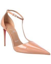 Christian Louboutin - Logo Leather Pump - Lyst