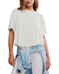 Free People - Elise Linen-Blend Swing Top - Lyst