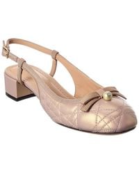 Dior - Ballet Quilted Leather Slingback Pump - Lyst