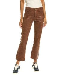 L'Agence - Kendra High-rise Crop Flare Jean Henna Mineral Coated Jean - Lyst