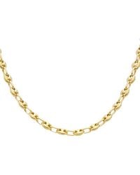 Italian Gold - 14K 5.5Mm Puffed Mariner Necklace - Lyst