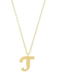 MaxColor - 10K Initial Necklace - Lyst