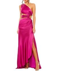 Mac Duggal - One Shoulder Satin Gown - Lyst