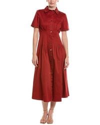 Anne Klein - Midi Shirtdress - Lyst