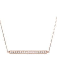 Diamond Select Cuts - 14K Rose 0.25 Ct. Tw. Diamond Necklace - Lyst