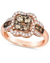Le Vian - Chocolate Cluster 14k Rose Gold 1.00 Ct. Tw. Diamond Ring - Lyst